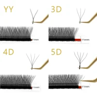 CoMango W Eyelash Extension Automatic Flowering 2d/3d/4d/5d/6d/8d W Fake Lashes 0.07 CD Premade Volume Fans Individual Eyelashes 2