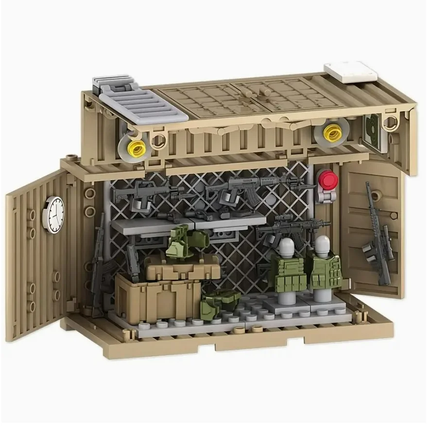 SWAT Gear-Ensemble de blocs de construction des forces spéciales pour garçons, kit de briques de construction sur le thème militaire, cadeaux de vacances créatifs