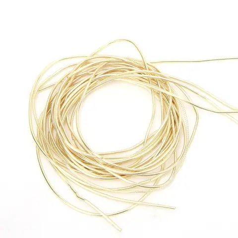 Versatile 0.06in Diameter Embroidery Thread Gloss Finish Manual DIY String Copper Wire Bullion Wire For Jewelry Making