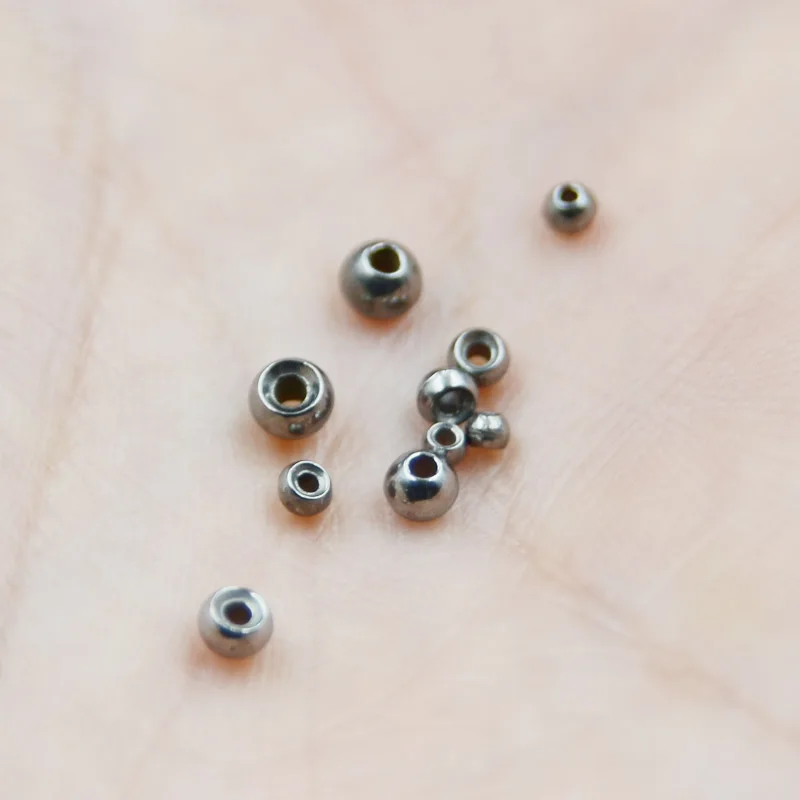 20 piezas cuentas de tungsteno rugulares, fregadero Extra en patrones de ninfas y serpentinas, cuentas de bola hundidas de 2,0mm-3,8mm, materiales para atar moscas - imagen 3