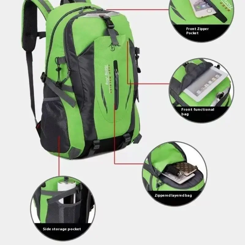 Zaino impermeabile Zaino da trekking Zaino da alpinismo da viaggio leggero Borse ad alta capacità Zaino da arrampicata Zaino