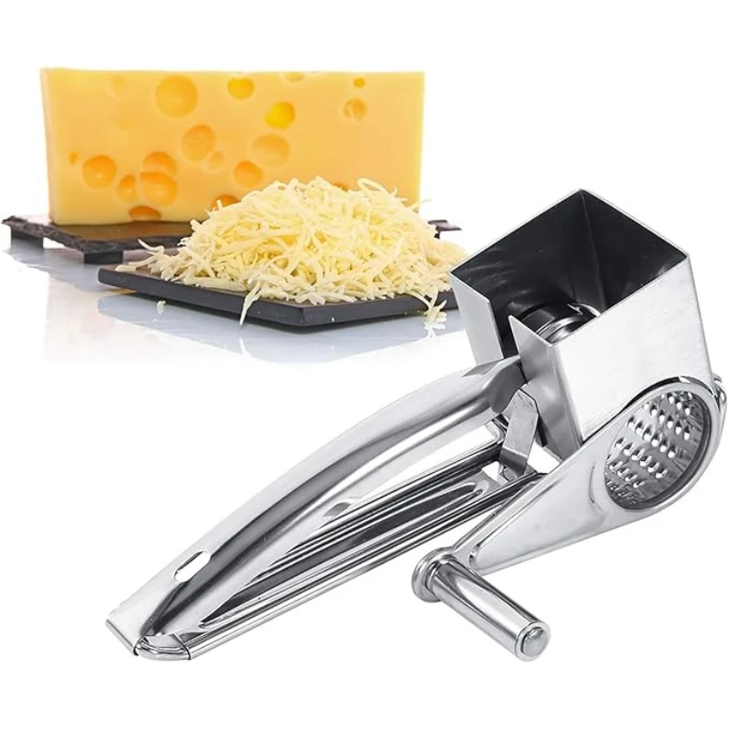 Edelstahl Käsereibe Handheld Manuelle Rotary Butter Shredder Multifunktionale Obst Käse Shred Werkzeuge Küche Gadgets
