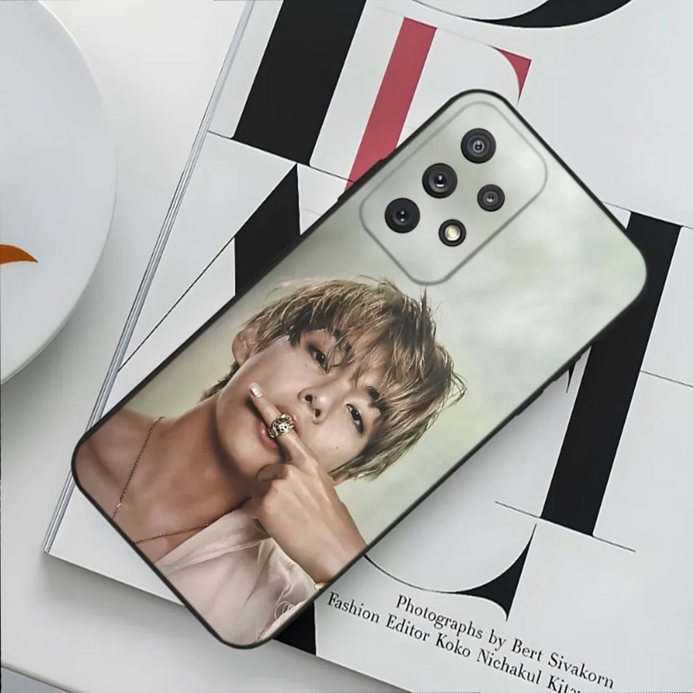 Singer Kim T-Tae H-Hyung V Phone Case For Samsung Galaxy A13,A21s,A22,A31,A32,A52,A53,A71,A80,A91 Soft Black Cover