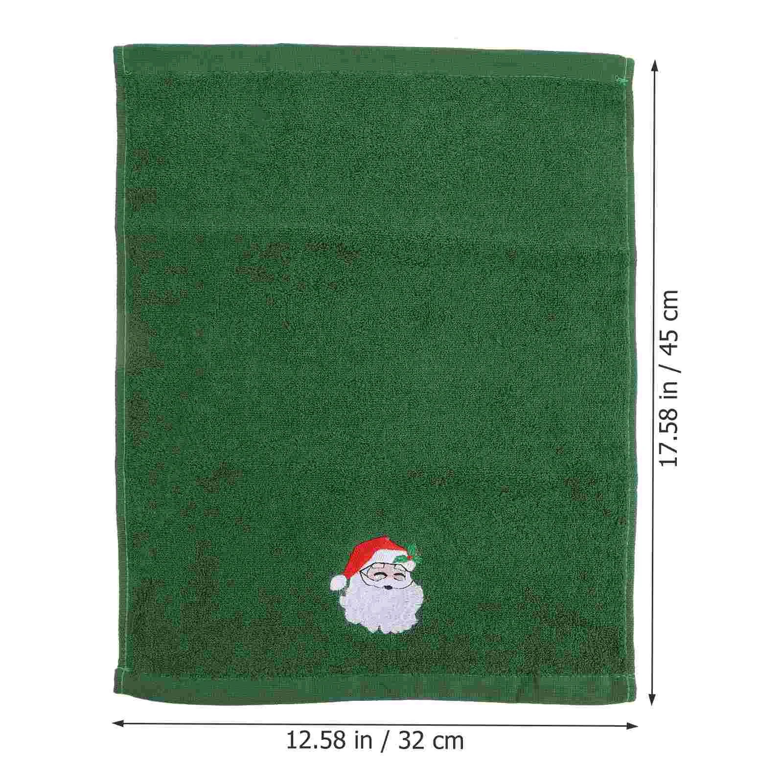 3 Pcs Christmas Towel Portable Towels Washing Face-washing Set Cleaning Xmas Cotton Bath