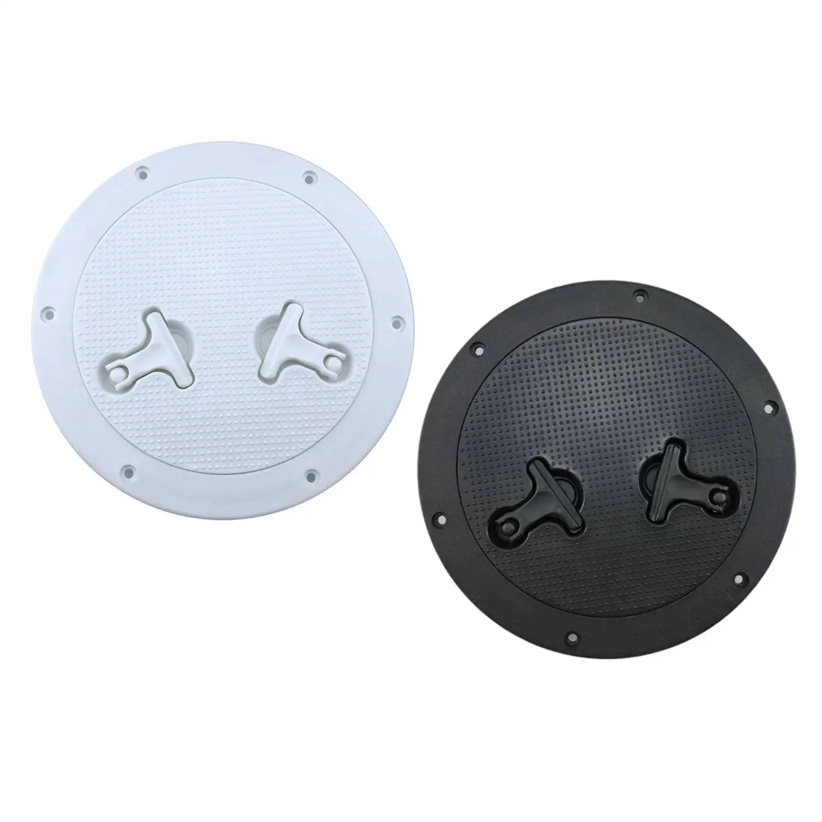 

Marine Boat Deck Cover Access Hardware Boat Inspection Cover Two Rotatable Handles Weatherproof Inspection Parts for Yacht