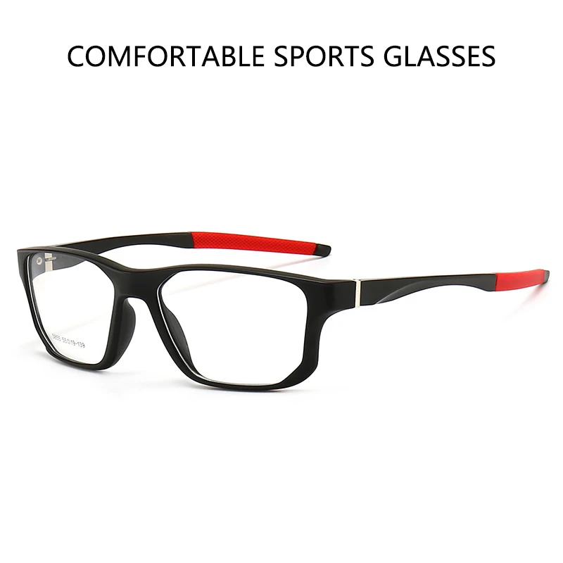 Custome Optical Prescription Frames New Fashion Cycling Driving Ultra light  TR90 Eye glasses Large Size Sports Glasses Man