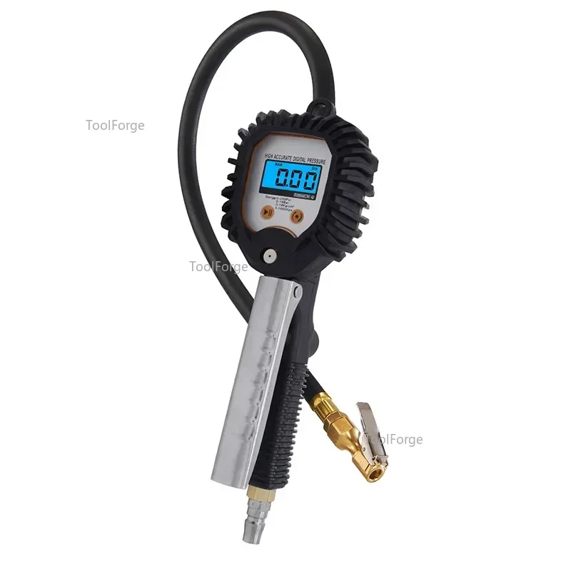 High-precision Digital Tire Inflation Gun Tire Pressure Gauge Tire Fast Inflator Tyre Pressure Monitoring Tool Barometer