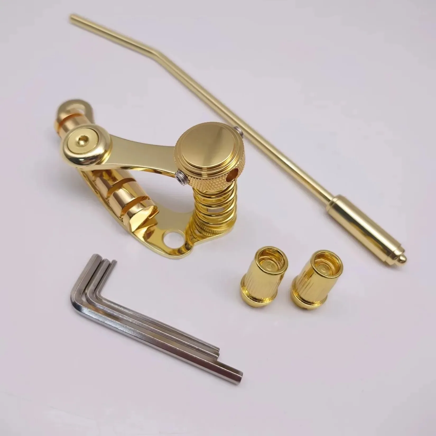 Electric Guitar Tremolo Bridge Stop Bar Tailpiece Adjustable Zinc Alloy Vibrato System Replacement Parts Silver Gold Black
