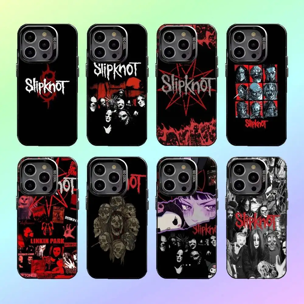 

Band Cool-S-SlipknotS-S Phone Case For iPhone17,16,15,14,13,12,11 Plus,Pro Max Black Candy Matte Shockproof Cover