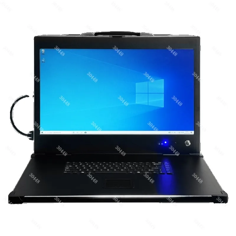 Portable All-in-One Chassis Triple Flip-Down 17.3-Inch Display Rugged Handheld Design ATX Compatible Portable Server Case