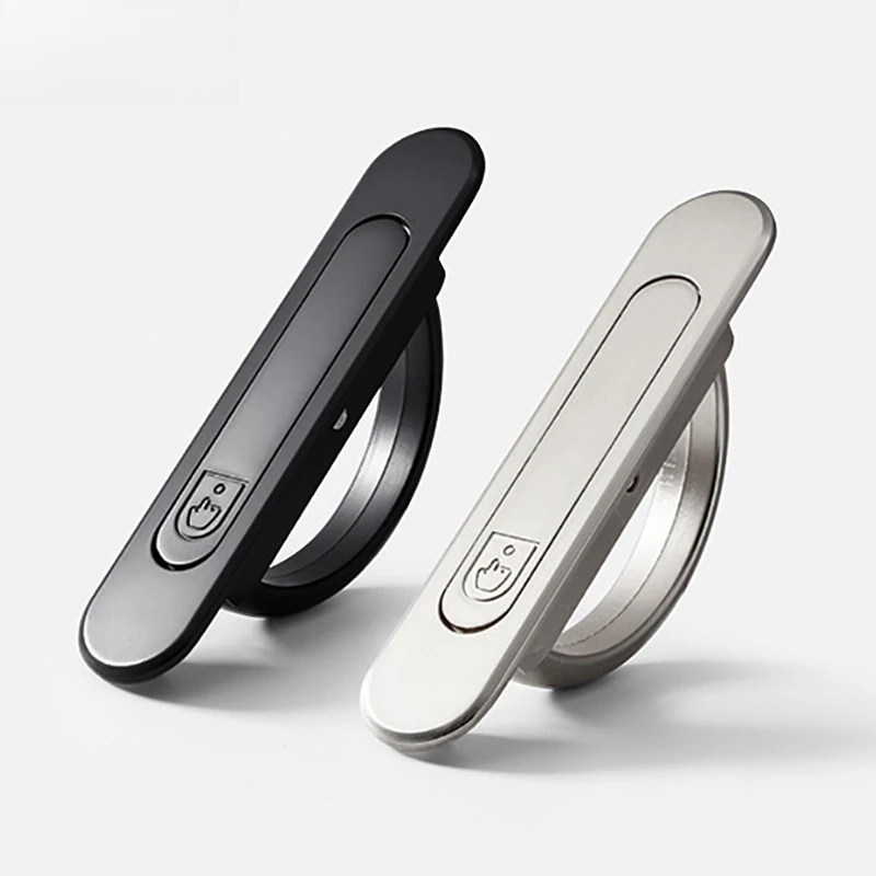Cabinet Handles with Embedded Rotating Flip Hidden Pulls for Tatami Digging Grooves