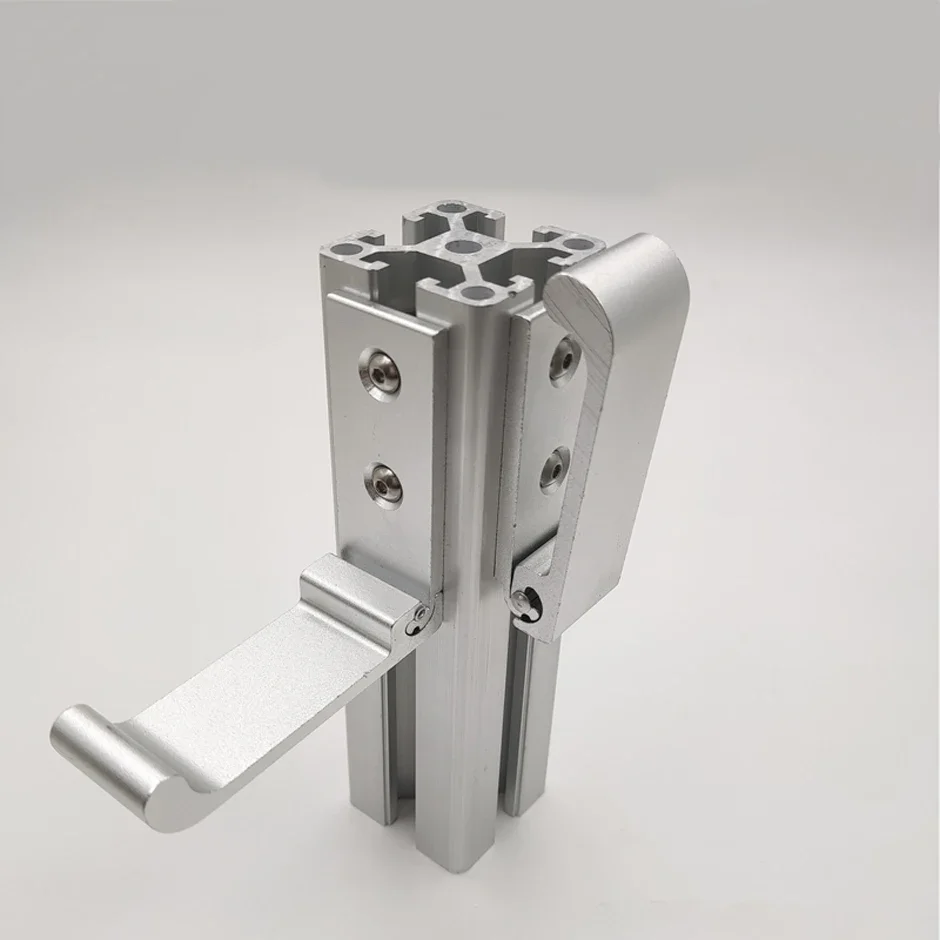 

1pcs Aluminum Alloy Folding Hook Invisible Clothes Hook Aluminum Profile Accessories 2020 3030 4040 Profile Frame Mounting Hook