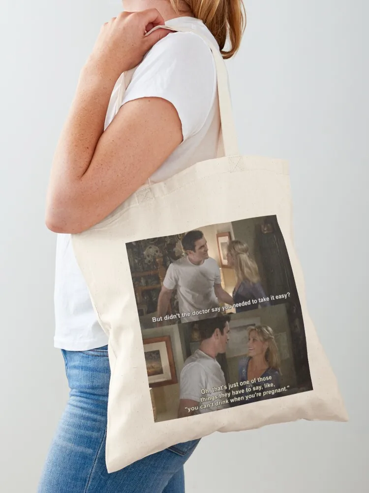 Claire and Phil Dunphy from Modern Family Tote Bag reusable shopping bags Women's shopper bag reusable shopping bag