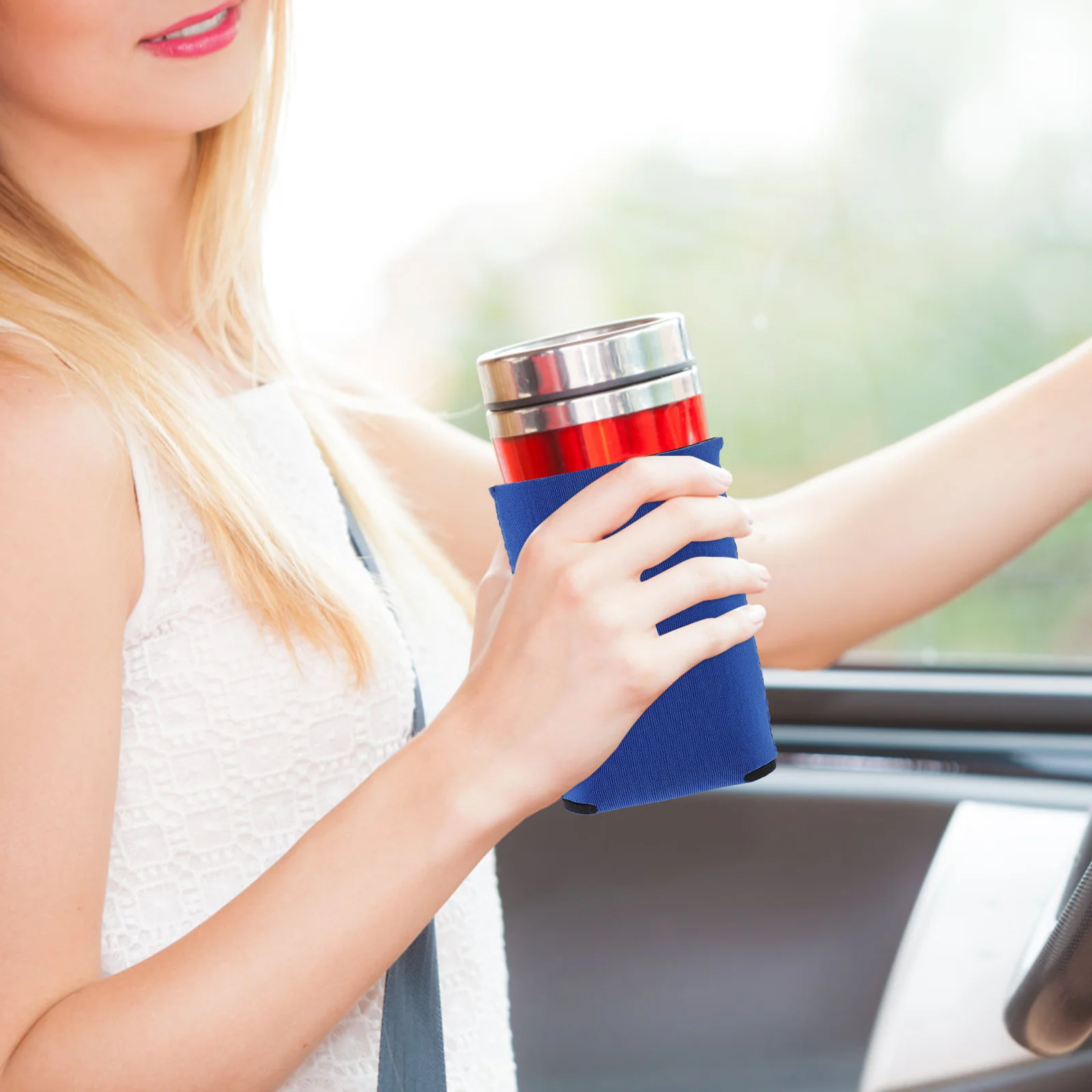 

6pcs Beer Can Cooler Sleeve 330Ml Portable Cans Insulator Cover For Beverages Drink Bottle Kitchen Bar Accessories Yellow Purple