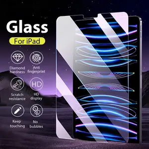 Bilashmart Tempered Glass iPad 10th 9th Generation A16 Pro 12.9 11 13 2025 Screen Protector ipad Air 4 5 Mini 6 7 7th 8th 10.2 Film