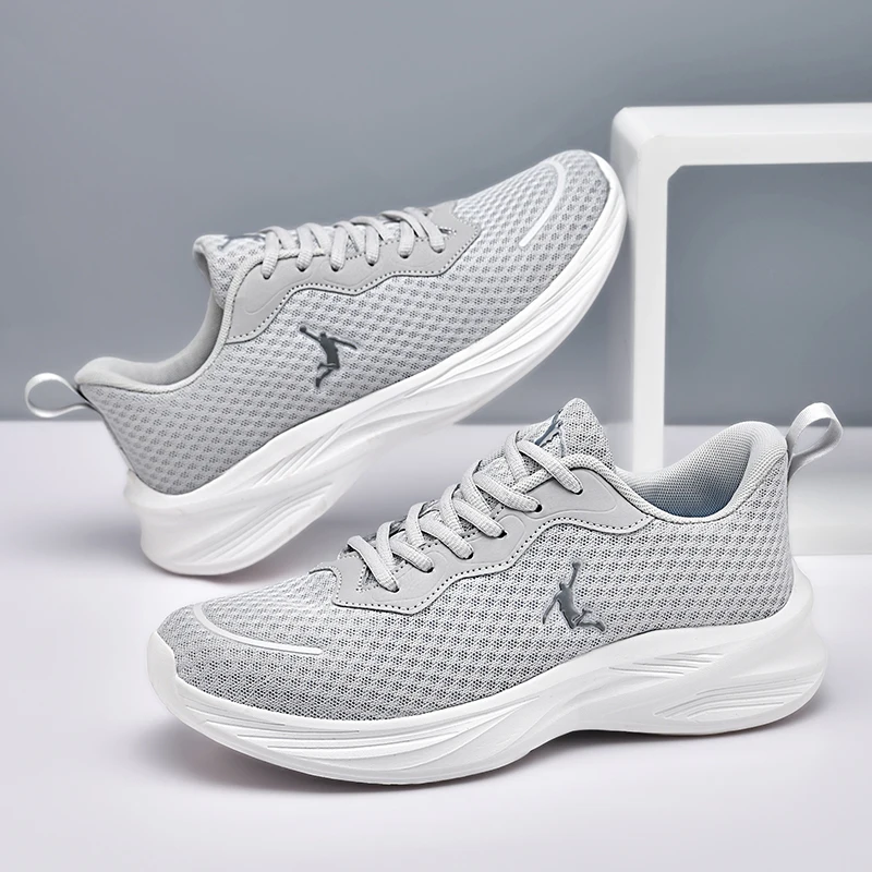أحذية الجري الرجالية المريحة، أحذية رياضية مبطنة للخروج، أحذية رياضية كاجوال قابلة للتنفس، شبكة عصرية للتدريب على المشي