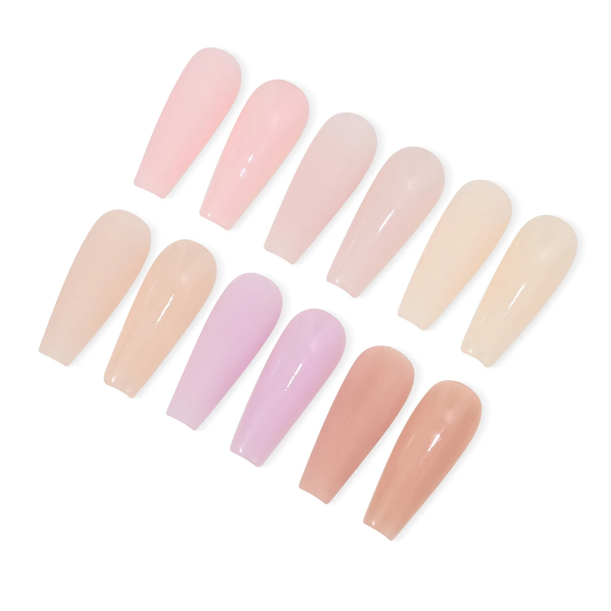 6 ジャー/セットヌード/ピンクネイルアートアクリルパウダーネット-8 グラムフレンチエクステンション/彫刻/浸漬クリスタル顔料長期的なマニキュアダスト #