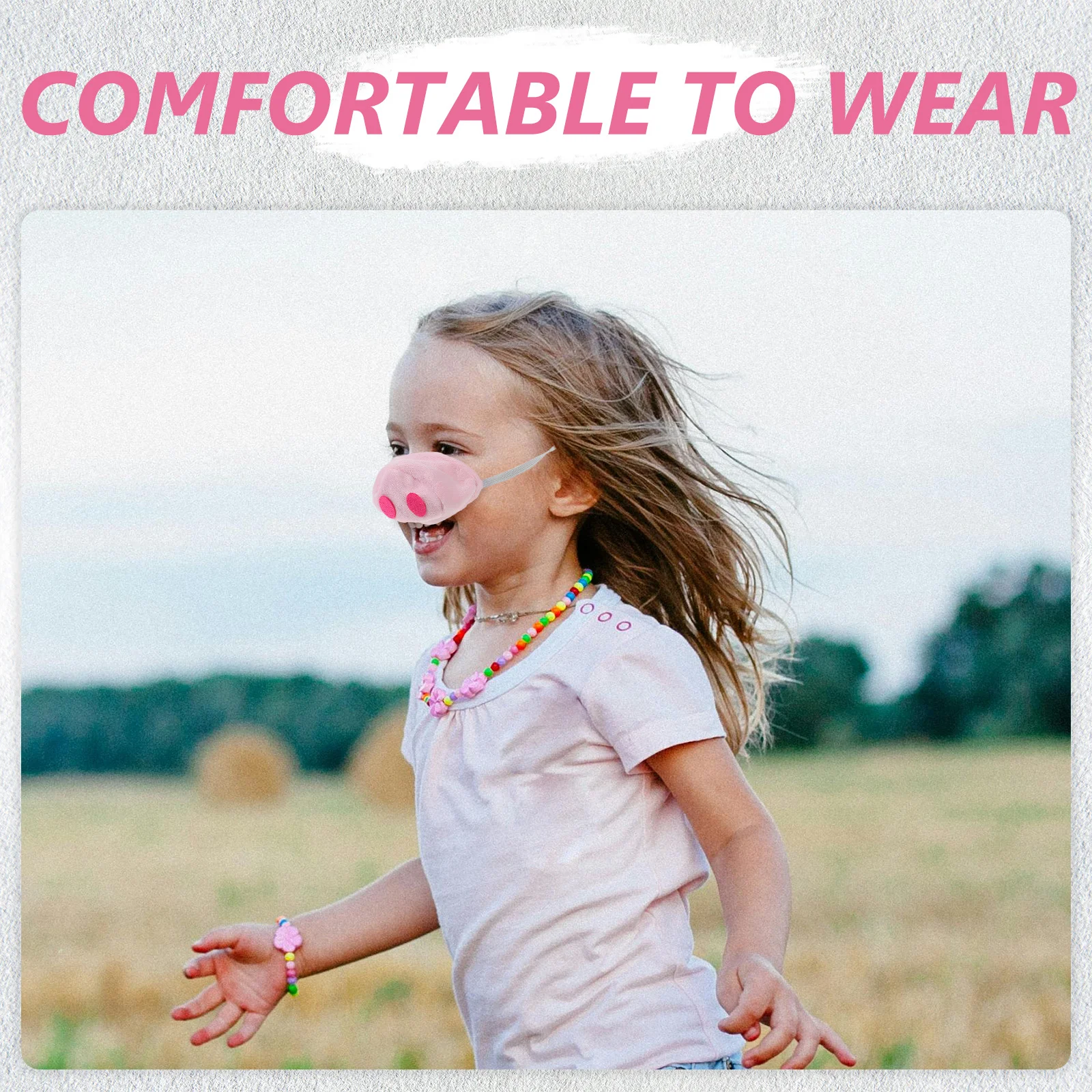 Accesorio compacto de nariz de cerdo para niños y adultos, accesorio de animales ligero, cómodo y portátil, Ideal para carnaval, Halloween, Cosplay