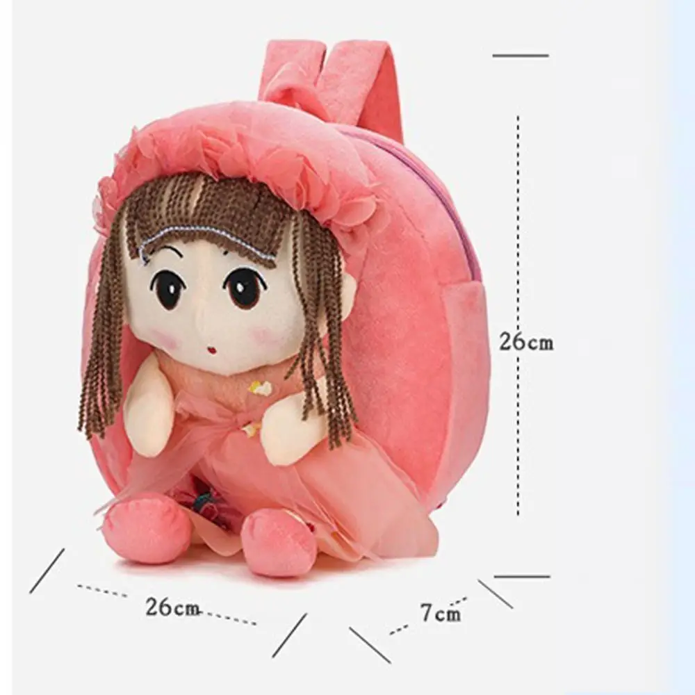 Fashion Cute Cartoon Backpack Plush Doll Large Capacity Kids Bag Lightweight Portable Shoulder Bag for Children