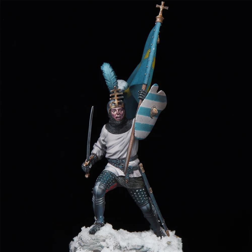 1/32 Swedish Knight, Resin Model figure, GK, Historical theme, Unassembled and unpainted kit