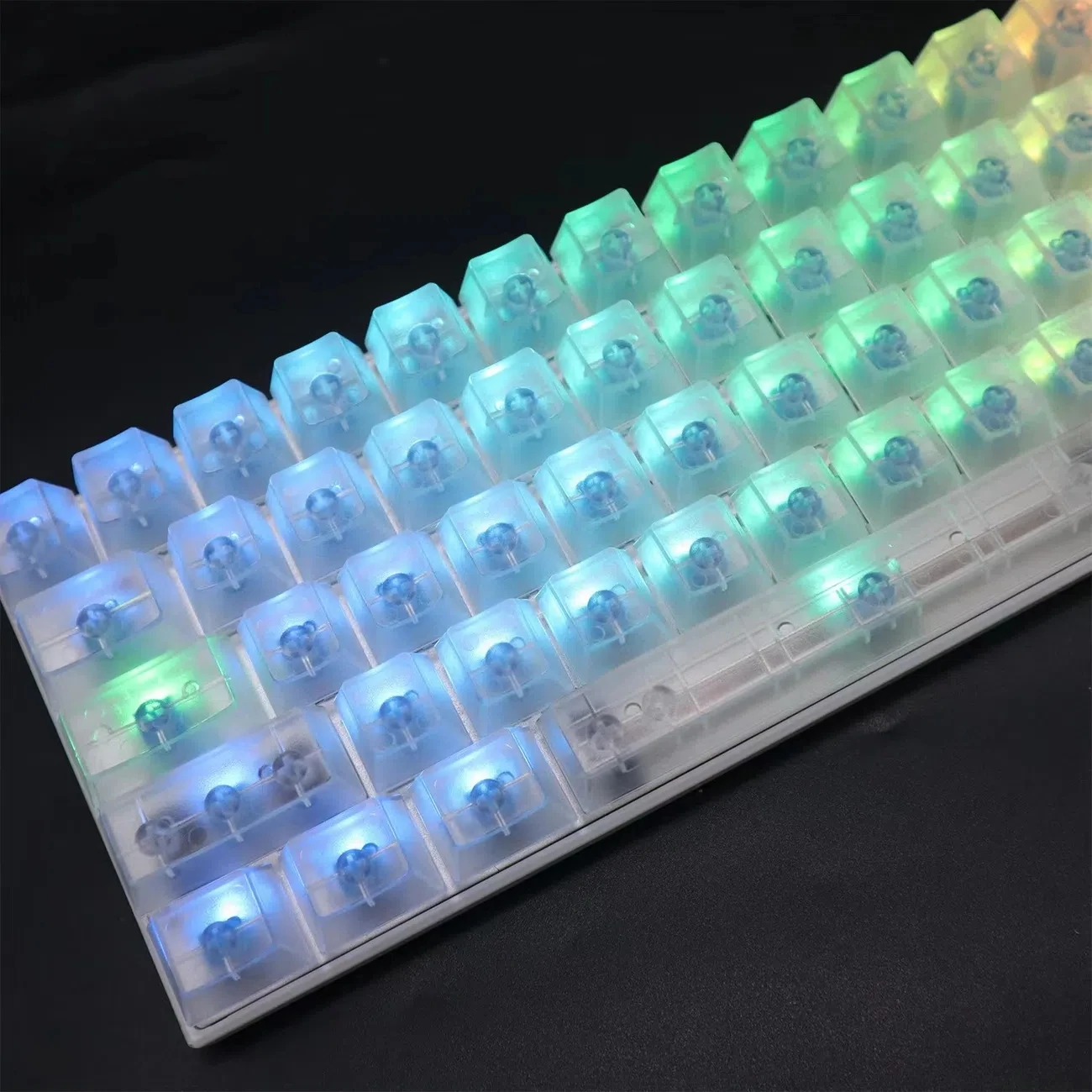 Transparante Pbt Keycaps 104 Toetsen Mechanisch Toetsenbord Oem Profiel Backlight Rgb Custom Blanco Clear Key Cap Mx Switch Met Iso