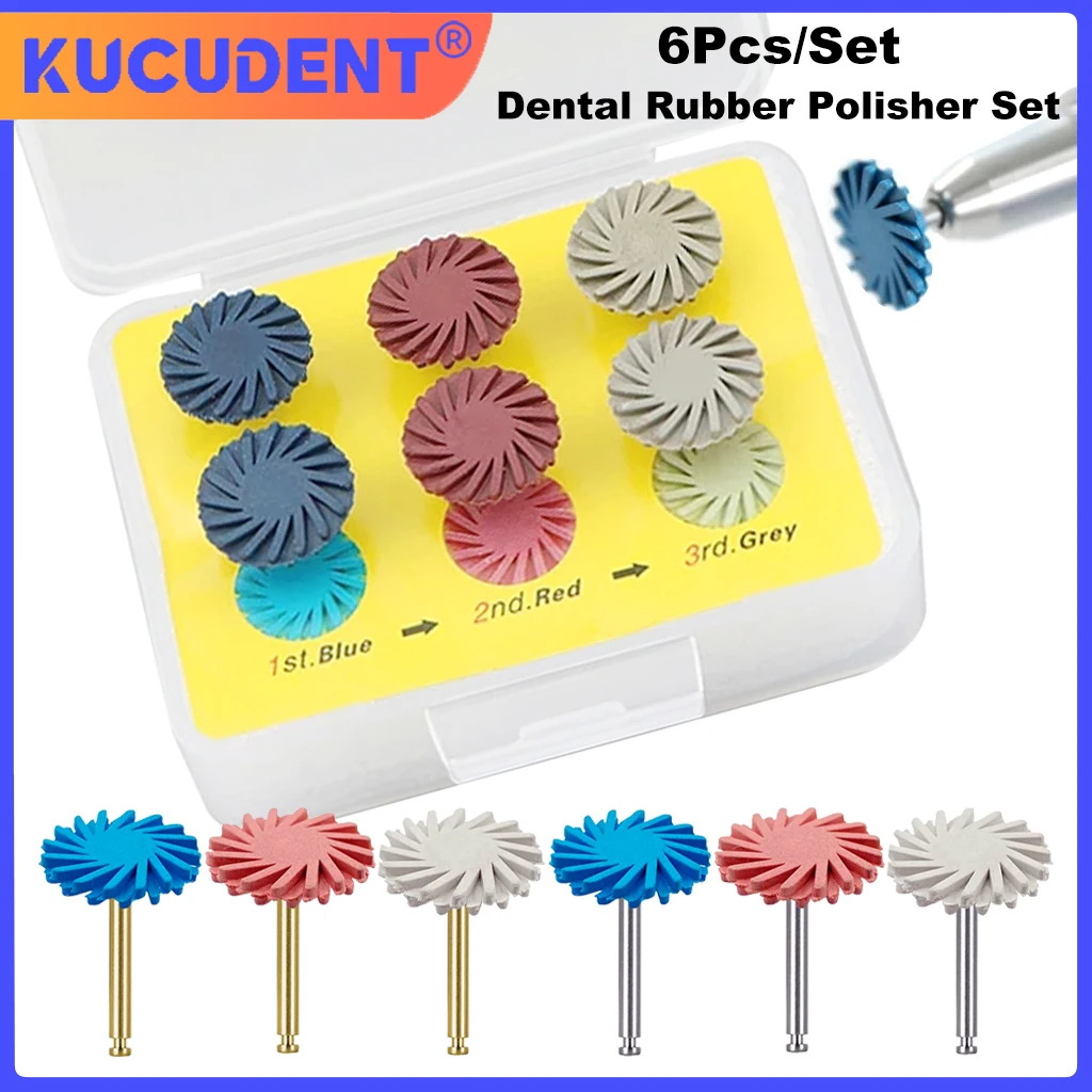 Dental Rubber Polisher Composite Resin Polishing Discs Polishing Diamond System Burs RA Wheel Spiral Flex Brush Dentistry Tool