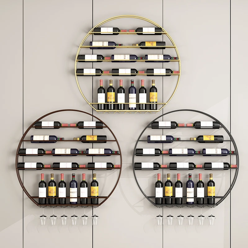 

Modern Bartender Bar Cabinet Wine Rack Metal Storage Bar Cabinet Wine Rack Commercial Wall Botellero Vino Drinks Furnitures