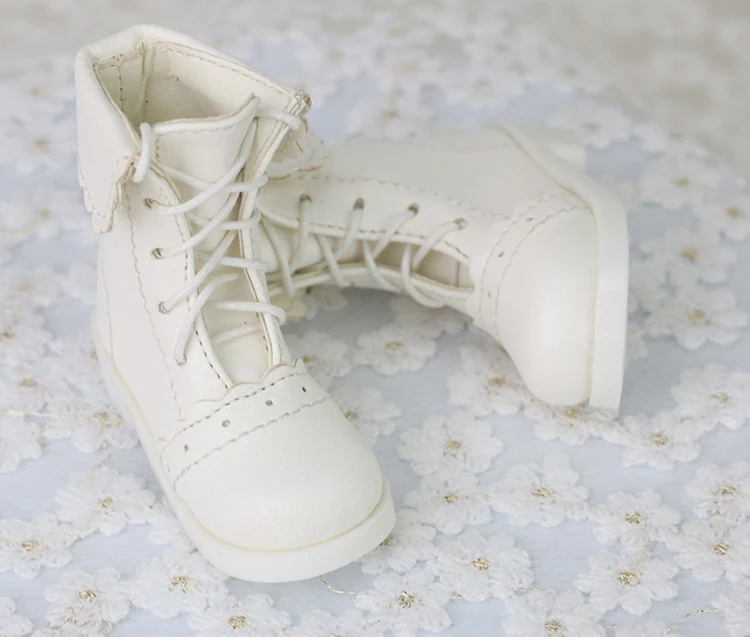 1/3 1/4 女性少女 BJD MSD ドールフィ合成皮革靴黒ブーツ人形おもちゃの靴 YG419