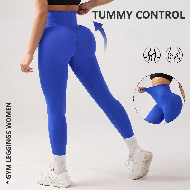 Bezszwowe legginsy do jogi, modelujące biodra, damskie, bez linii rozmiaru, z wysokim stanem, elastyczne, do ćwiczeń fitness, odzież do jogi na zewnątrz.