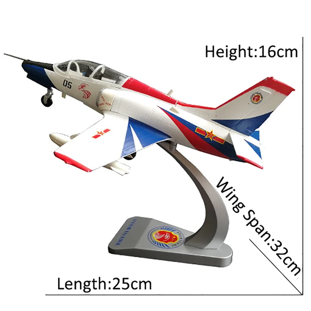 1/48 Scale Alloy Trainer Fighter Chinese Air Force K8E Aircraft Model Toys Children Kids Gift for Desk Collection Decoration