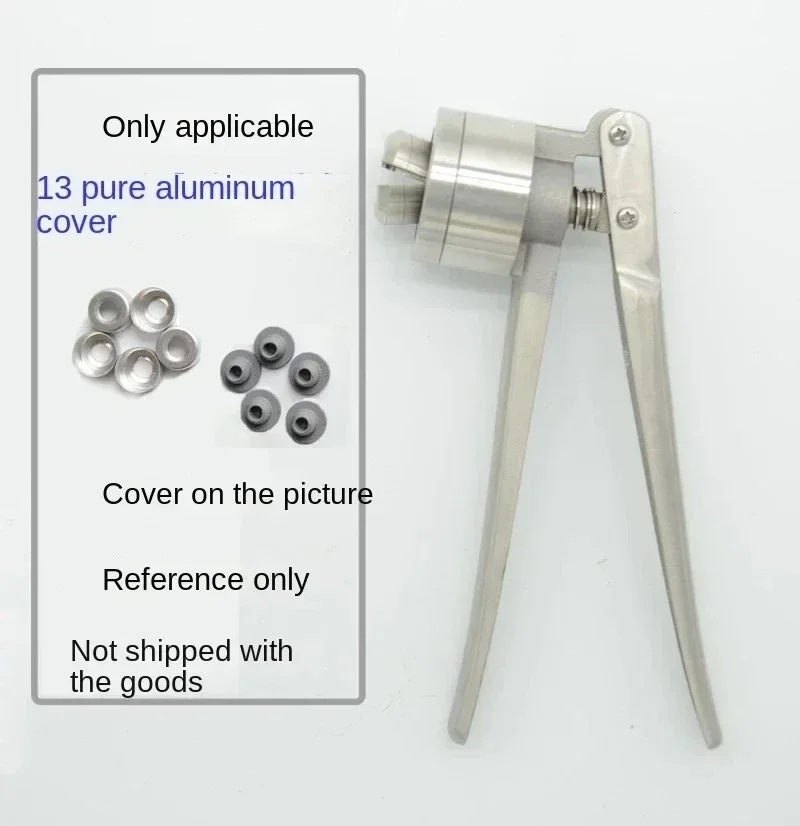 دليل فيال المكشكش 13/15/18/20 مللي متر آلة الختم اليدوية لعقص أدوات السد اليد آلة السد مشبك زجاجة كماشة #2