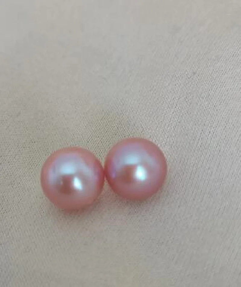 

Real photo new AAA 8mm real natural South China Sea lavender round pearl