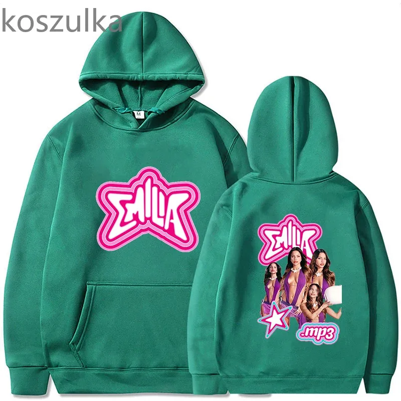 zz04zz12Album MP3 إميليا ميرنيس هوديي المرأة هوديس Harajuku الجمالية للجنسين الخريف الشارع الشهير كنزة صوف البلوز Vint