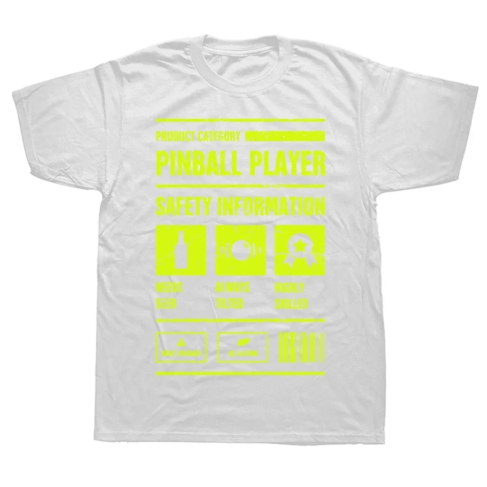 Funny Pinball Machine T Shirts Graphic Cotton Streetwear Short Sleeve Birthday Gifts Summer Style T-shirt Mens Clothing