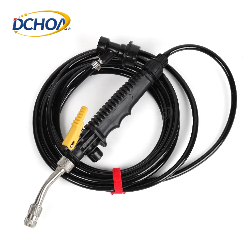 6M High Pressure Car Wash Tools Car Washing Bucket Detailing Accessories Water Nozzle Spray Gun Strong Handle Metal Nozzle