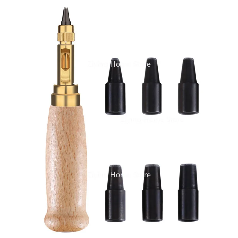 Suitable for Automatic Belt Punching, Multi Head Belt Punching, DIY Leather Punching Machine, Rotating Punching 6-piece Set