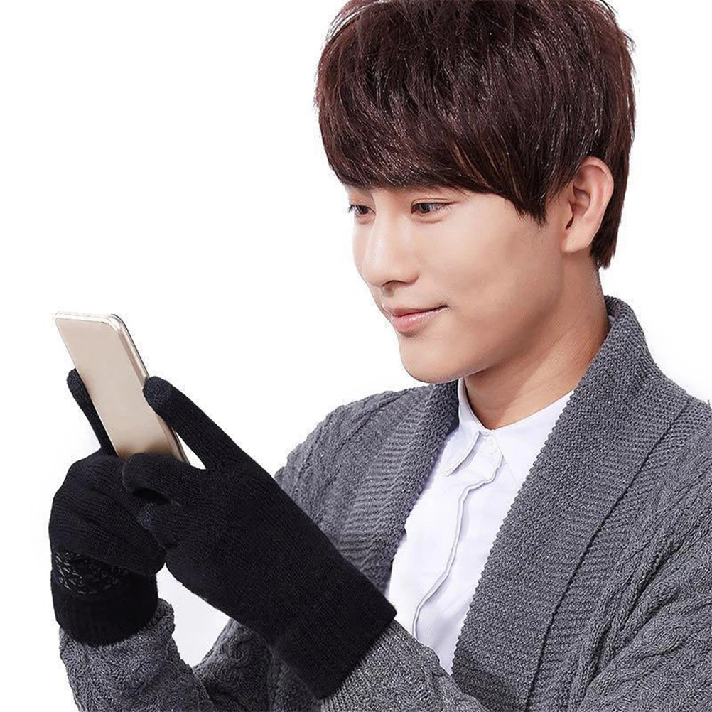 

1 Pair Touch Screen Warm Winter Thickened Cycling Riding Gloves Breathable Anti-Slip Fitness Bike Windproof Reusable Winter