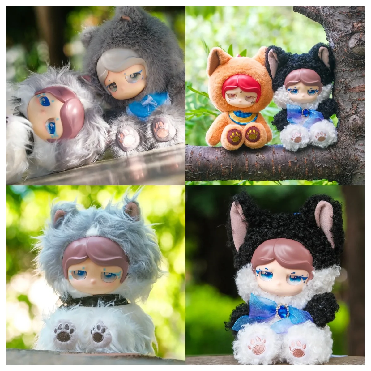 

Goho Mo-Cat Planet Series Vinyl Plush Blind Box Space Cat Designs Collectible Keychain with Glowing Elements for New Year Gift