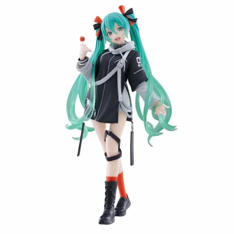 Hatsune Miku Peripheriegeräte 18 cm/7,09 Zoll süße Figur Punk Mode Ornamente Cosplay Spielzeug Modell Sammlerstück Schreibtisch Urlaub Geschenk Dekor