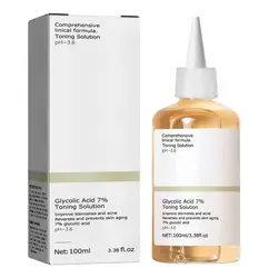 Toner Ácido Glicólico para Acne e Pele, Remove Fade Acne, 4% Marks, Melhorar a Pele, Hidratação, Clareamento, Hidratação Toning, Produtos Originais Ordinários