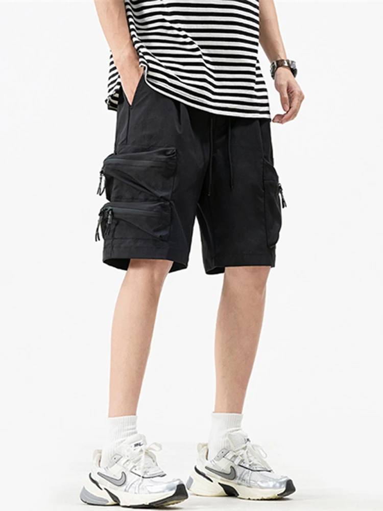 

New 2025 Men's ort Pants Slim Fit Summer Outdoor Wear Thin Faion Versatile Qui Dry Sports Workwear Five-Quarter Length