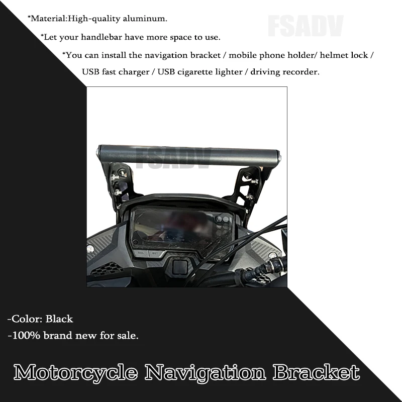 Motorcycle GPS Smart Phone Navigation GPS Plate Bracket Adapt Holder For Honda CB500X CB400X CB500 X CB 500X 2016-2024 2022 2023