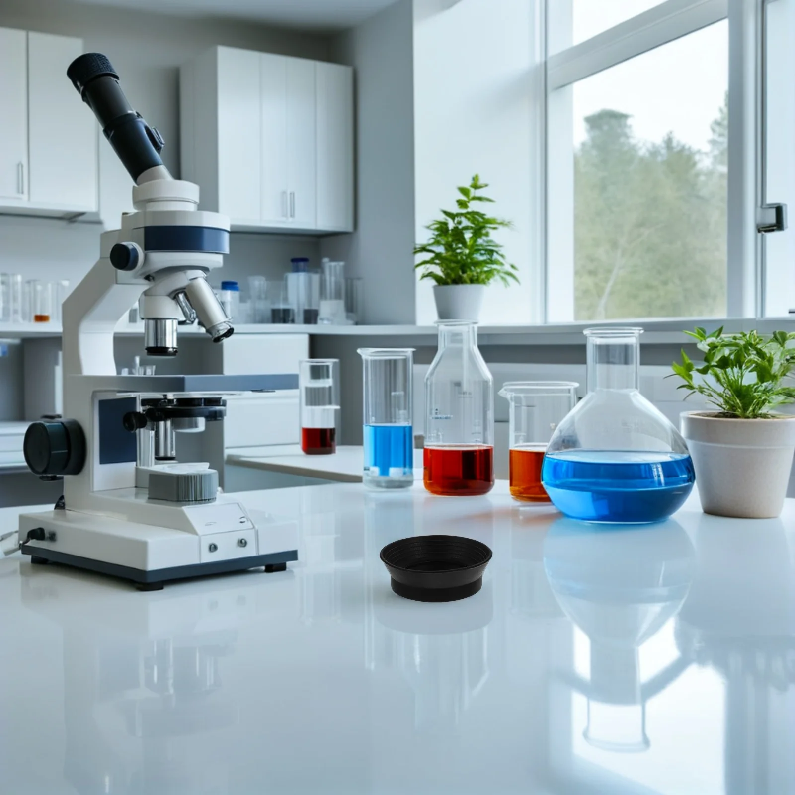 

4pcs Microscope Eyepiece Cup Rubber Eye Shield For Stereo Biological Microscope Telescope Anti-Light Interference Foldable