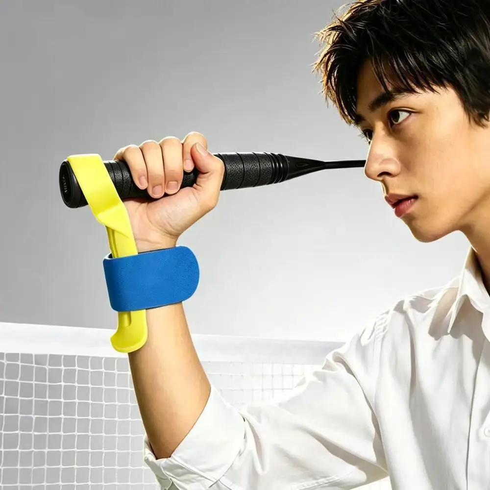 Easy to Install Badminton Grip Help Comfortable to Hold Posture Correction Badminton Training Aid Lightweight Racket Grip Help