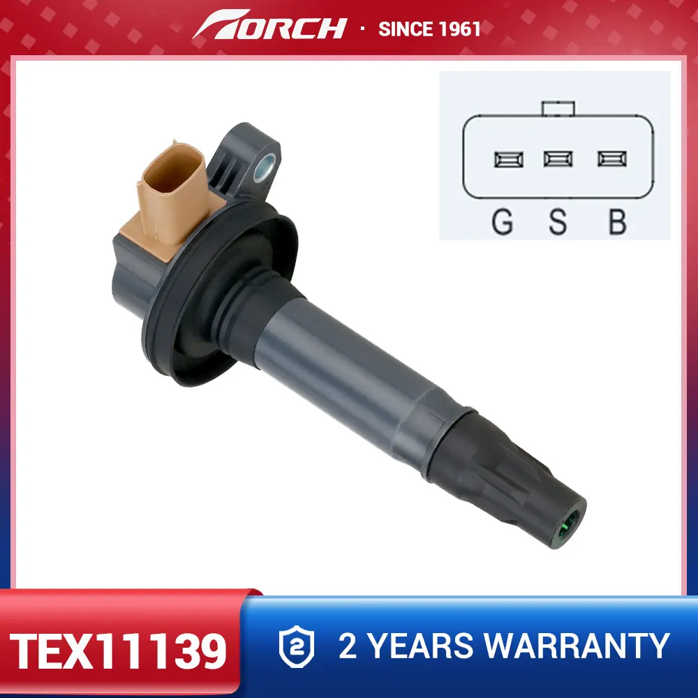 1PC Ignition Coil TEX11139 Replace for UF646 C1814 BL3Z-12029-A BL3Z-12029-C BL3Z12029C BL3Z12029A Fit for Ford F-150