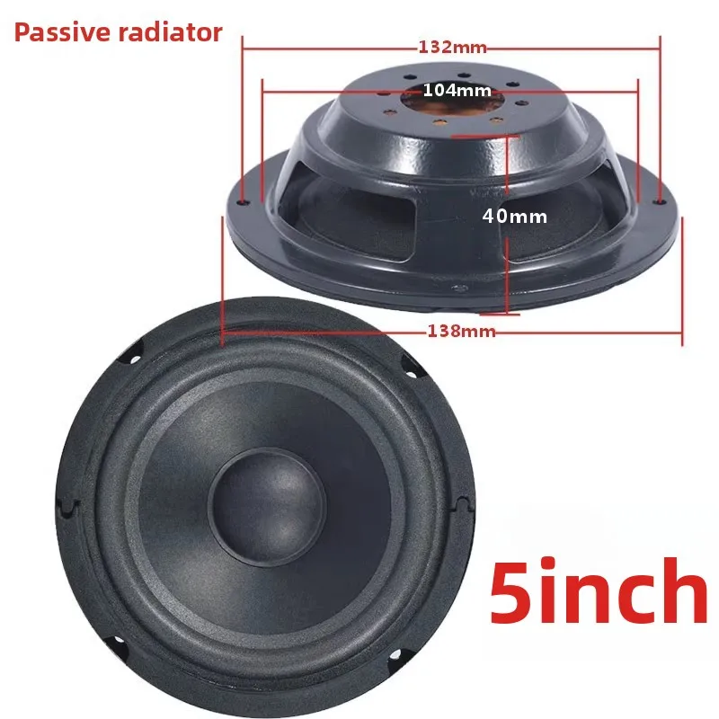 MW Audio 1 stks 8 10 12 15 Inch Fake Speaker Bass Passieve Radiator Omkerende Ijzeren Wastafel Houder Rubberen Rand