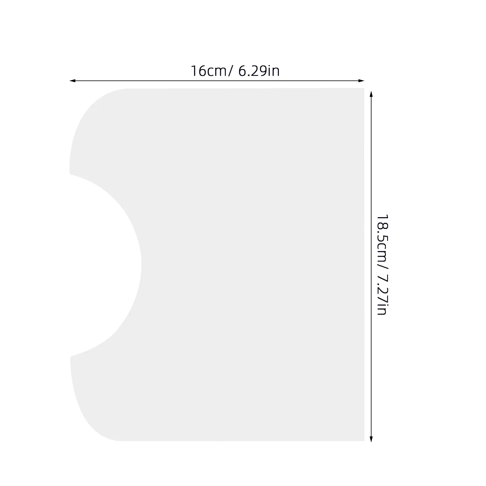 جيتار صوتي بيك جارد شفاف من مادة PVC شفافة للحماية من الخدش، متين وخفيف الوزن وسهل التركيب، مناسب عالمي