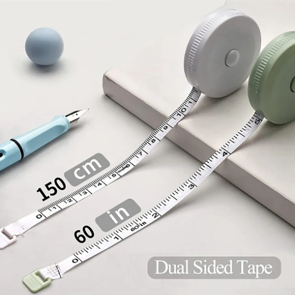 3PC Soft Tape Measure - Double Scale Flexible Ruler for Body Sewing, Tailoring & Craft Measurements