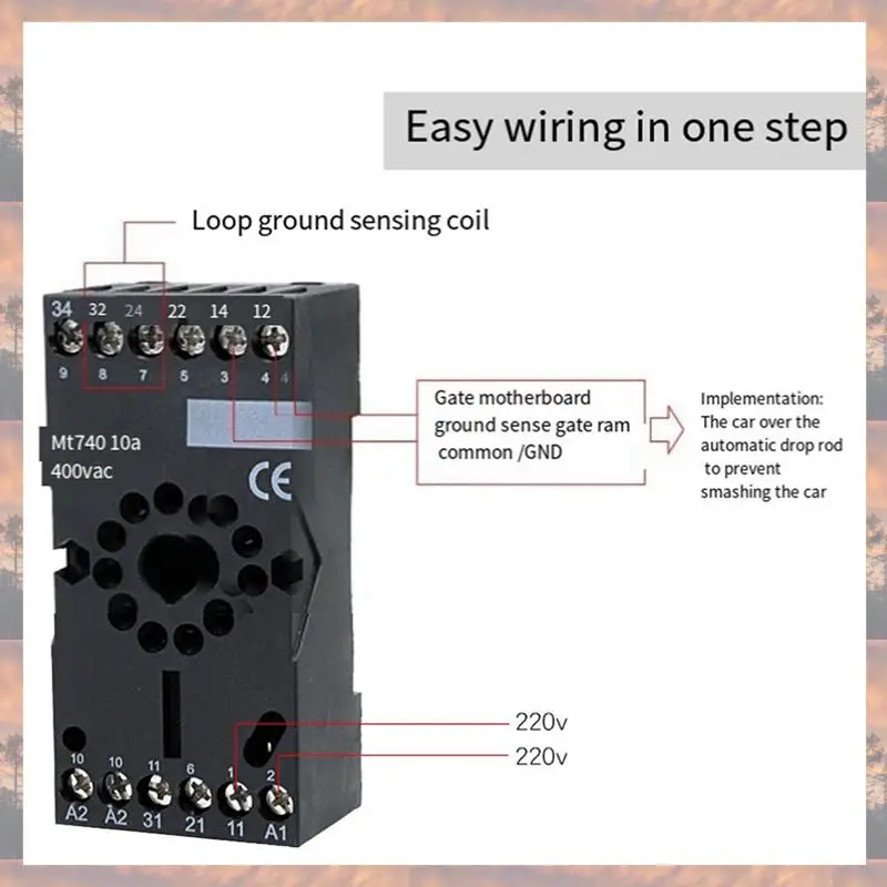 N75R-2X PD132 Single Channel Inductive Vehicle Loop Detector For Car Parking Lot Vehicle Loop Detector ENGLISH VERSION