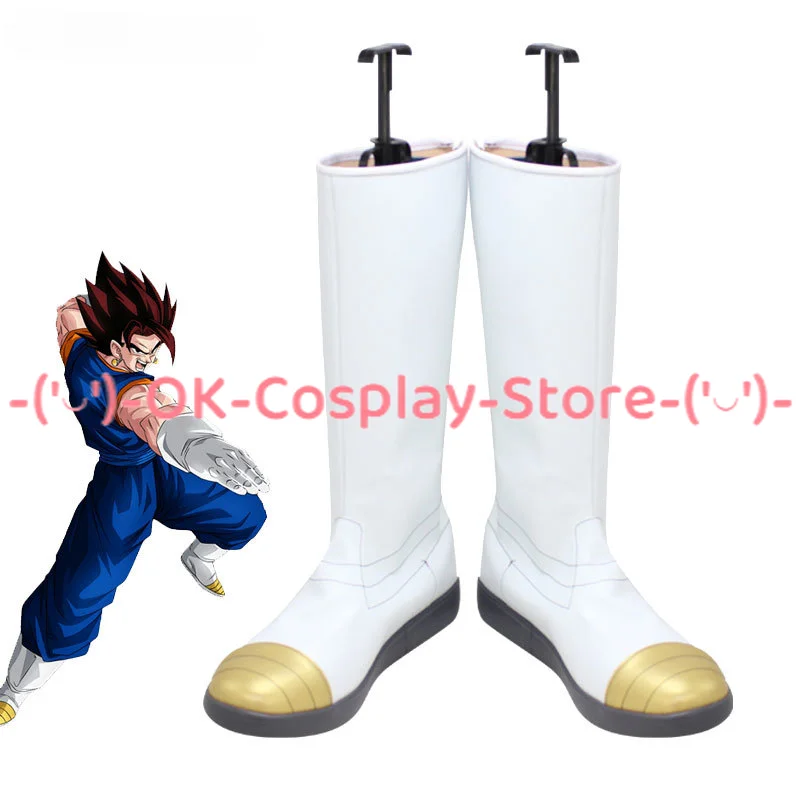 

Son Goku Cosplay Shoes Halloween Carnival Boots Cosplay Prop PU Leather Shoes Custom Made